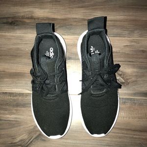 Black Adidas tubular shoes